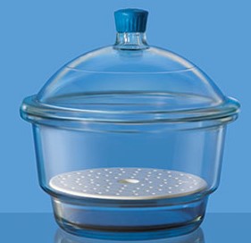 DESICCATOR - BOROSIL GLASS - PLAIN - 300 MM
